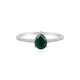 Anello in argento con Malachite