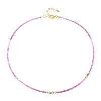 Collana in argento con Zaffiro Rosa del Madagascar (Riya)