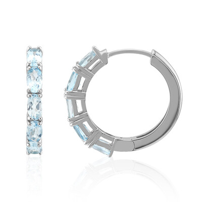 Orecchini in argento con Topazio Blu Cielo