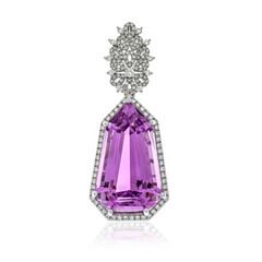 Ciondolo in oro con Kunzite Patroke (AMAYANI)