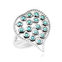 Anello in argento con Turchese Campitos (Anne Bever)