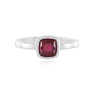 Anello in argento con Rubino del Madagascar