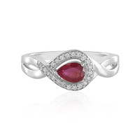 Anello in argento con Rubino del Madagascar