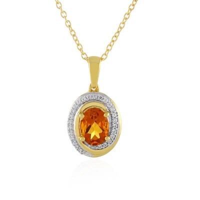 Collana in argento con Citrino Madeira