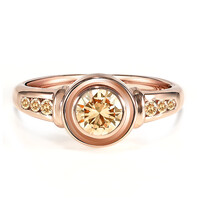 Anello in oro con Diamante Rose de France VS1 di Argyle