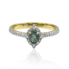 Anello in oro con Grandidierite (AMAYANI)