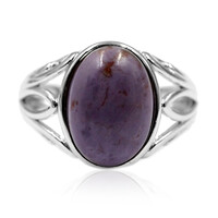 Anello in argento con Fluorite opalizzata