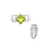 Anello in argento con Peridoto Arizona