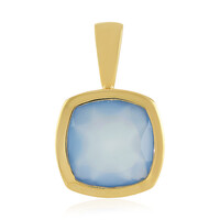 Ciondolo in argento con Calcedonio Blu