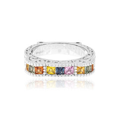 Anello in argento con Zaffiro Fancy (Dallas Prince Designs)