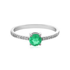 Anello in argento con Smeraldo Russo