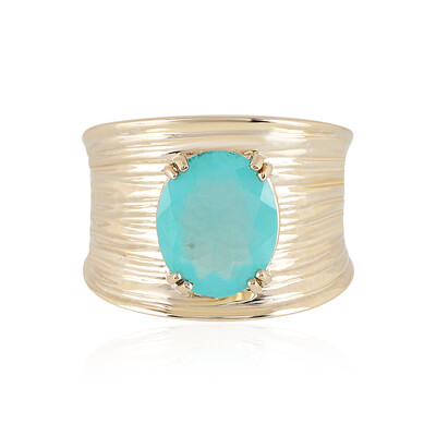 Anello in oro con Opale Paraiba (AMAYANI)