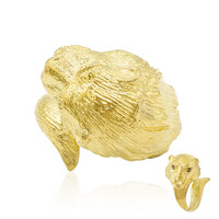 Anello in argento con Quarzo Fumè