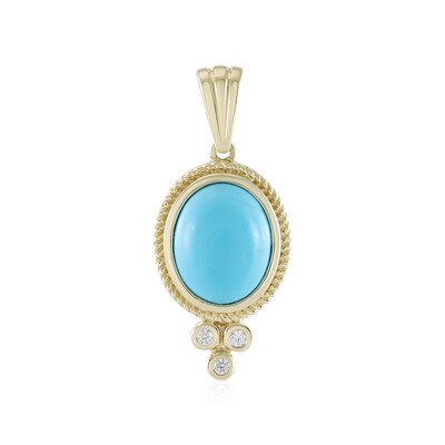 Ciondolo in oro con Turchese Sleeping Beauty