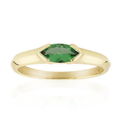 Anello in oro con Tsavorite AAA del Kenia