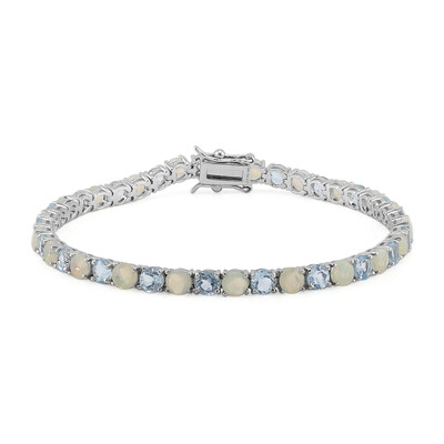 Bracciale in argento con Topazio Blu Cielo
