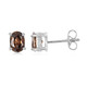 Orecchini in argento con Zircone Cannella