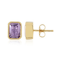 Orecchini in argento con Ametista Rose de France