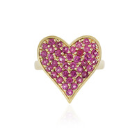 Anello in argento con Rodolite