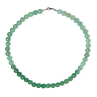 Collana in argento con Avventurina Verde