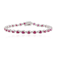Bracciale in argento con Rubino