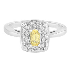 Anello in argento con Berillo Giallo