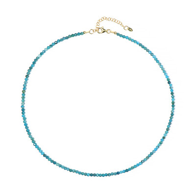 Collana in argento con Apatite Blu Neon