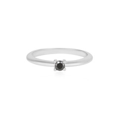 Anello in argento con Diamante Nero