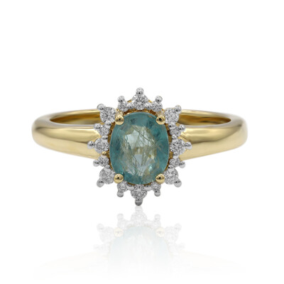 Anello in oro con Grandidierite (AMAYANI)