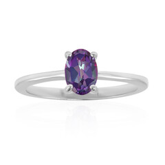 Anello in argento con Topazio Mistico Mirtillo