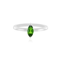 Anello in argento con Diopside Russo