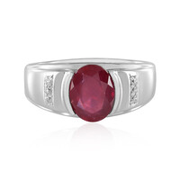 Anello in argento con Rubino del Madagascar