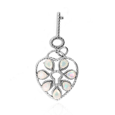 Ciondolo in argento con Opale di Welo