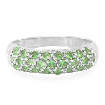 Anello in argento con Tsavorite