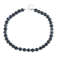 Collana in argento con Ematite Argentata