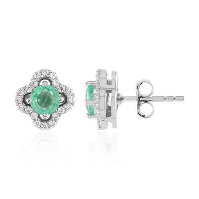 Orecchini in argento con Smeraldo Russo