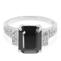 Anello in argento con Spinello Nero