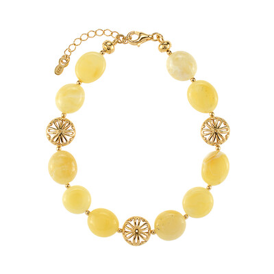 Bracciale in argento con Ambra Milky Baltica (dagen)
