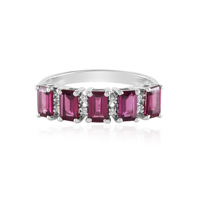 Anello in argento con Rodolite