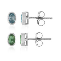Set orecchini in argento con Zircone Ratanakiri e Cianite Menta