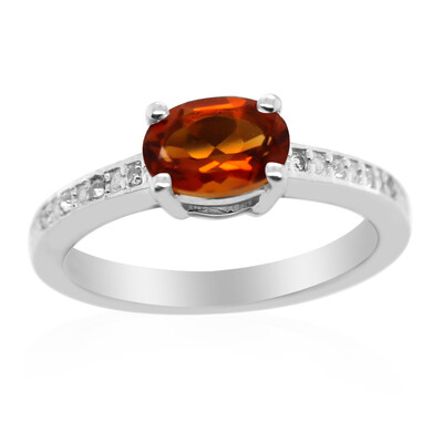 Anello in argento con Citrino Madeira