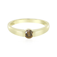 Anello in oro con Diamante Cioccolato I2