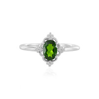 Anello in argento con Diopside Russo
