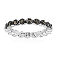 Anello in argento con Marcassite