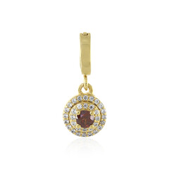 Ciondolo in argento con Diamante Cognac I3