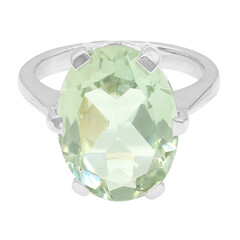 Anello in argento con Ametista Verde