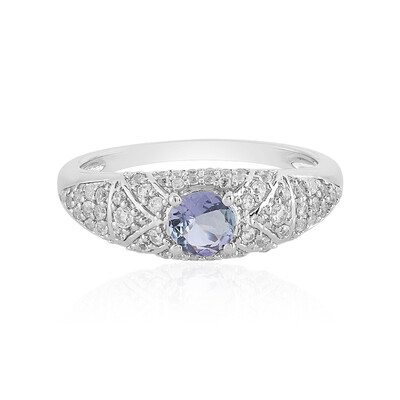 Anello in argento con Tanzanite (non riscaldata)