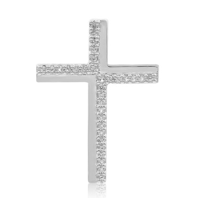 Ciondolo in argento con Topazio Bianco