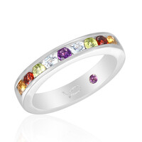 Anello in argento con Granato