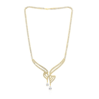Collana in argento con Topazio Bianco